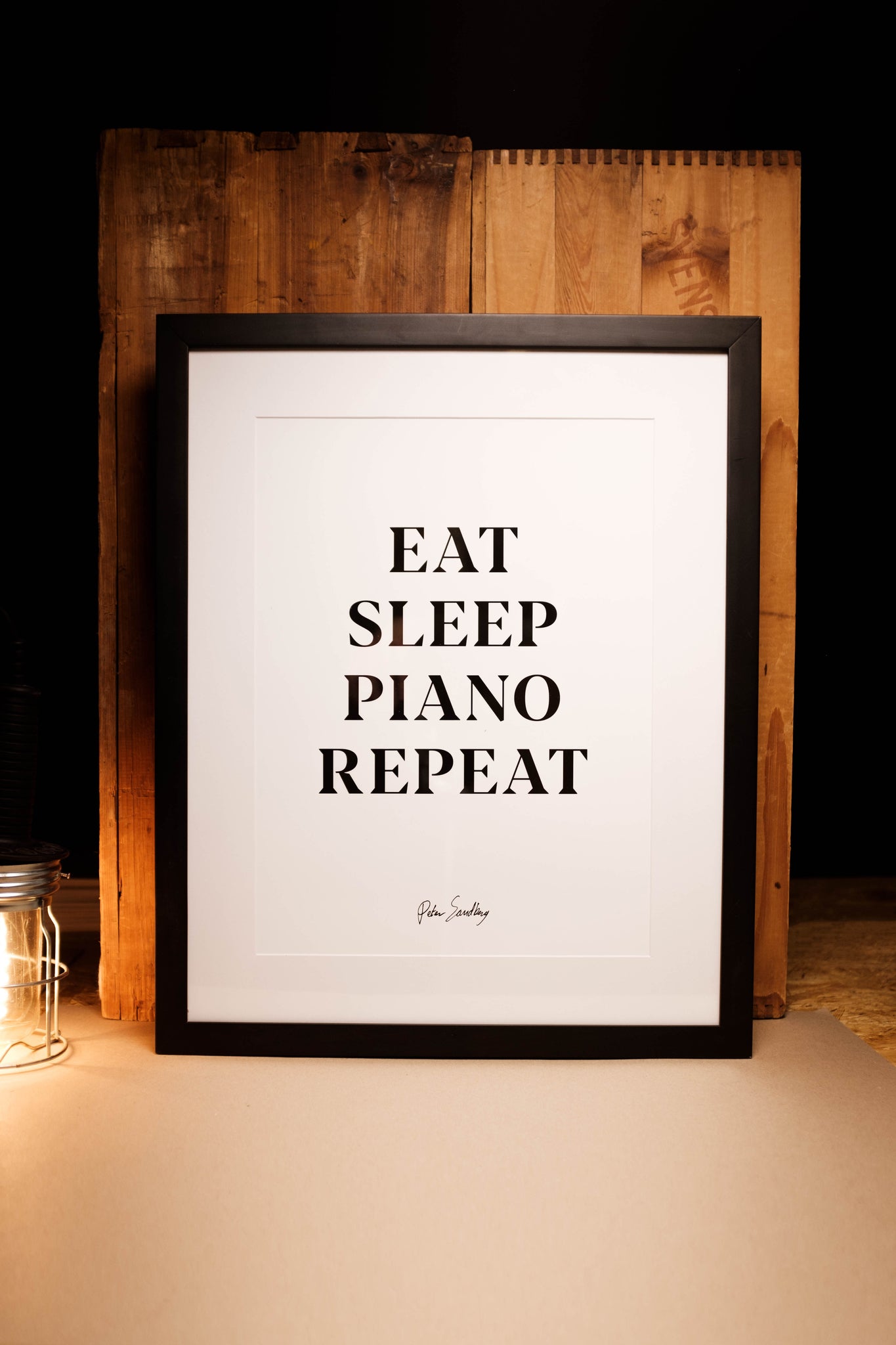Eat Sleep Piano Repeat - A3 Art Print