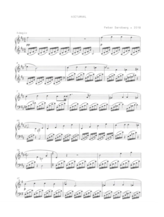 Nocturnal [Piano Sheet Music Download]